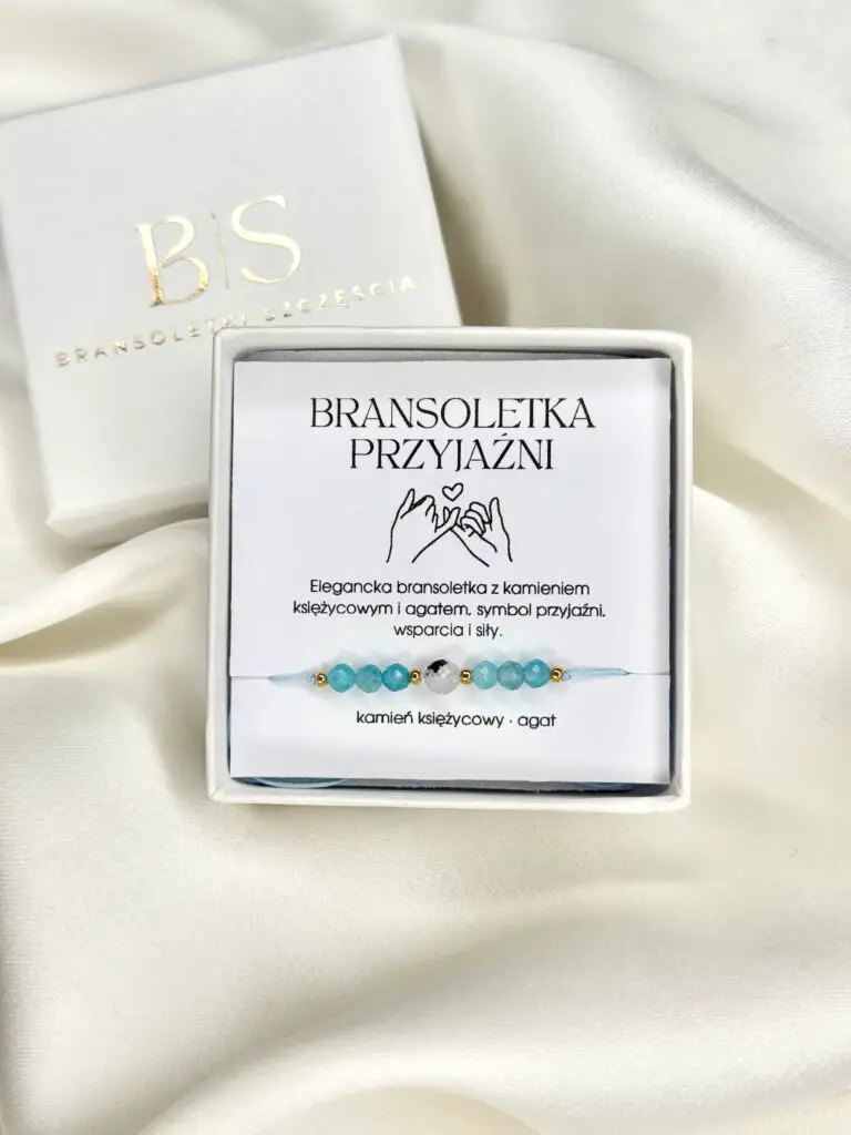 bransoletka z kamieniem księżycowym przyjaźni