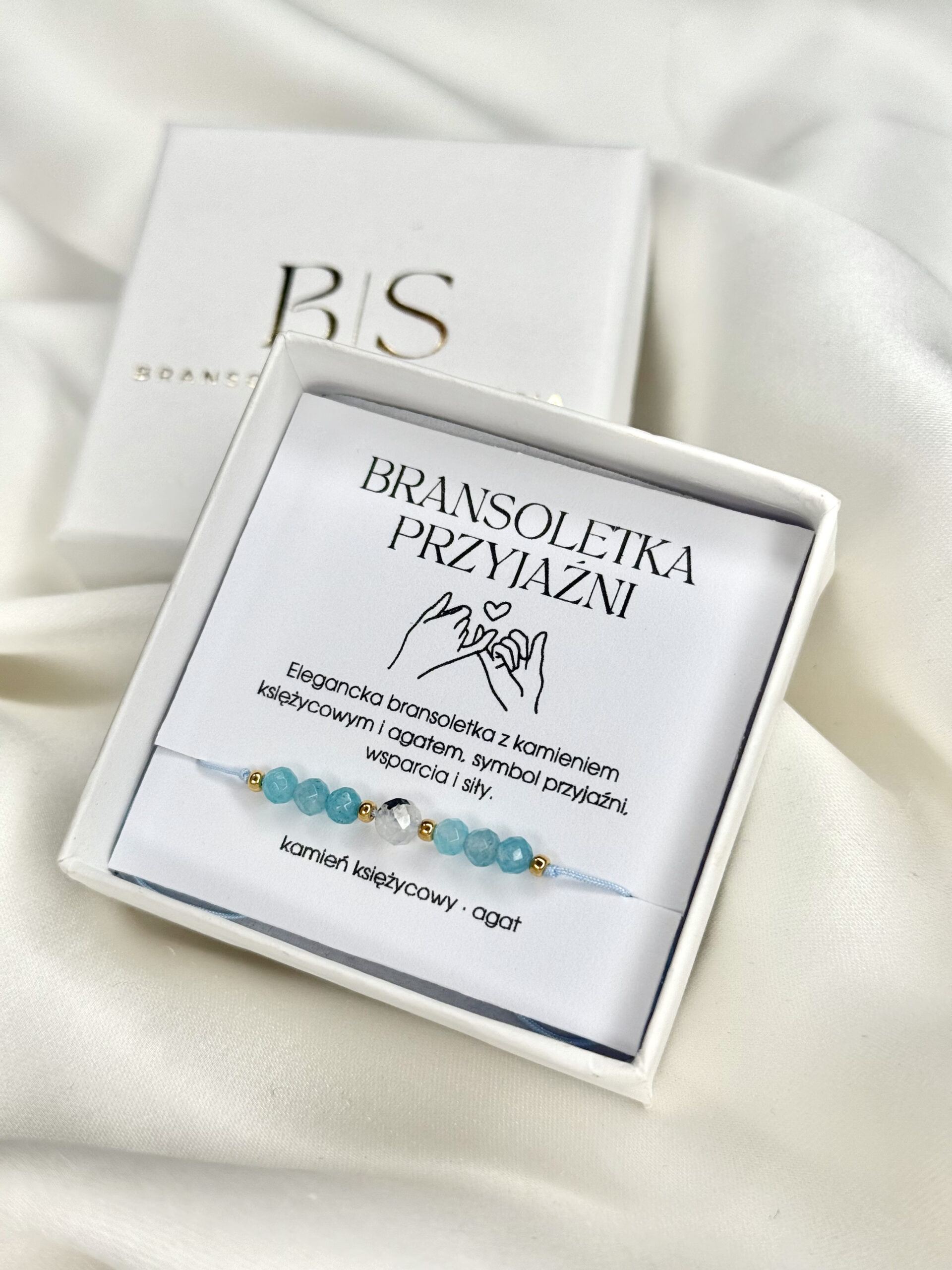 bransoletka z kamieniem księżycowym na przyjaźń