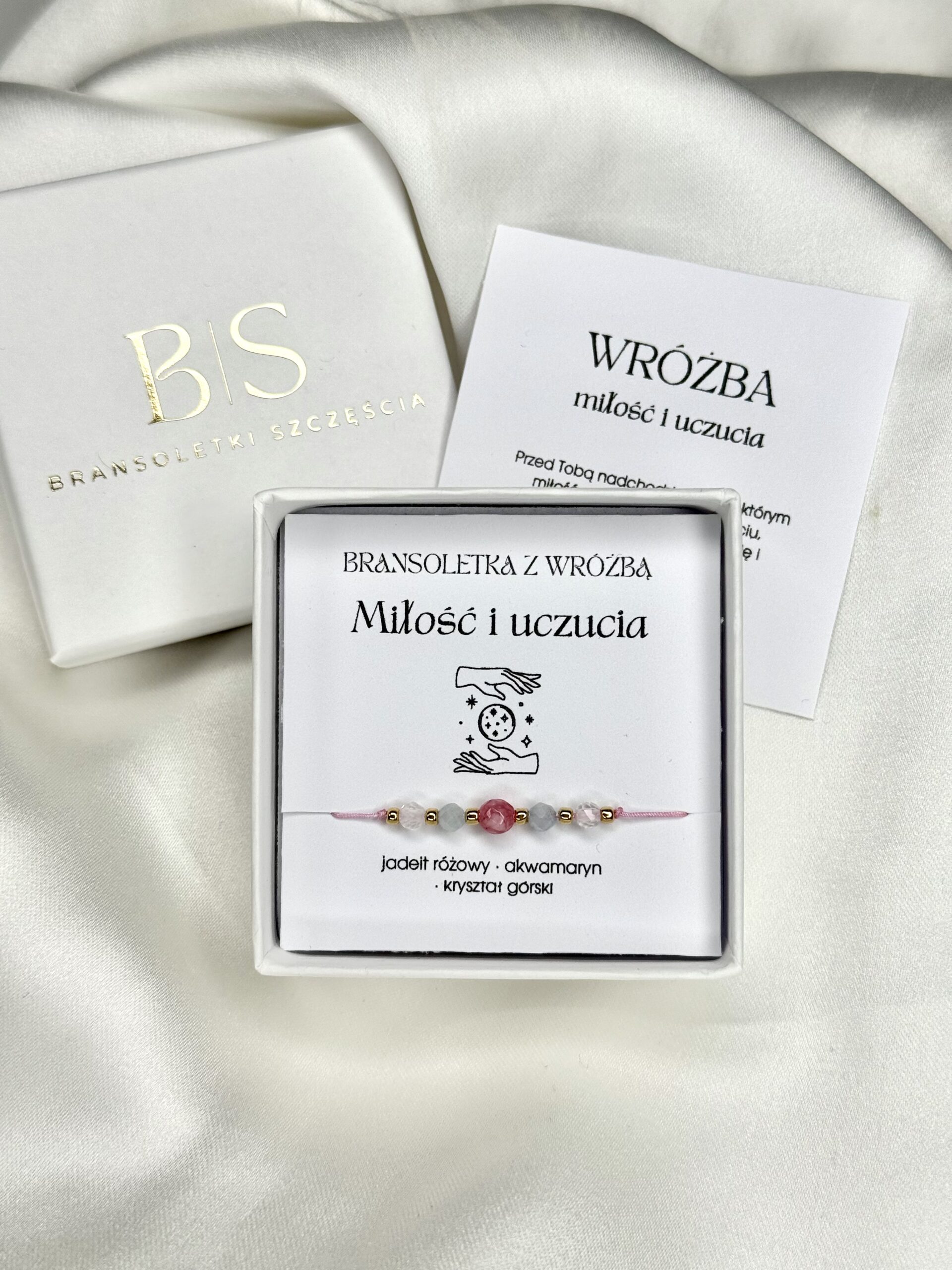 Bransoletka z wróżbą miłość i uczucia