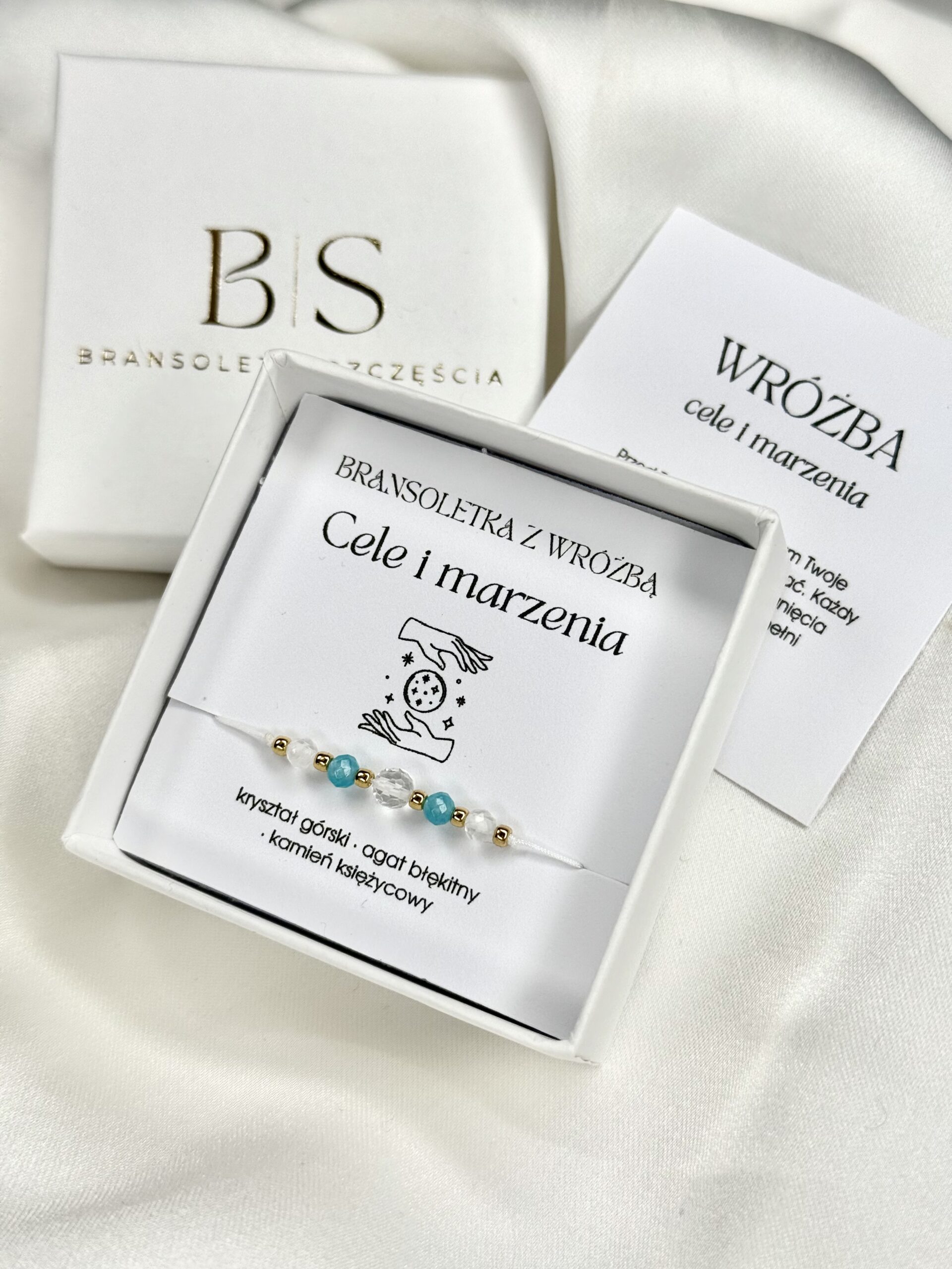 Bransoletka z wróżbą na cele i marzenia