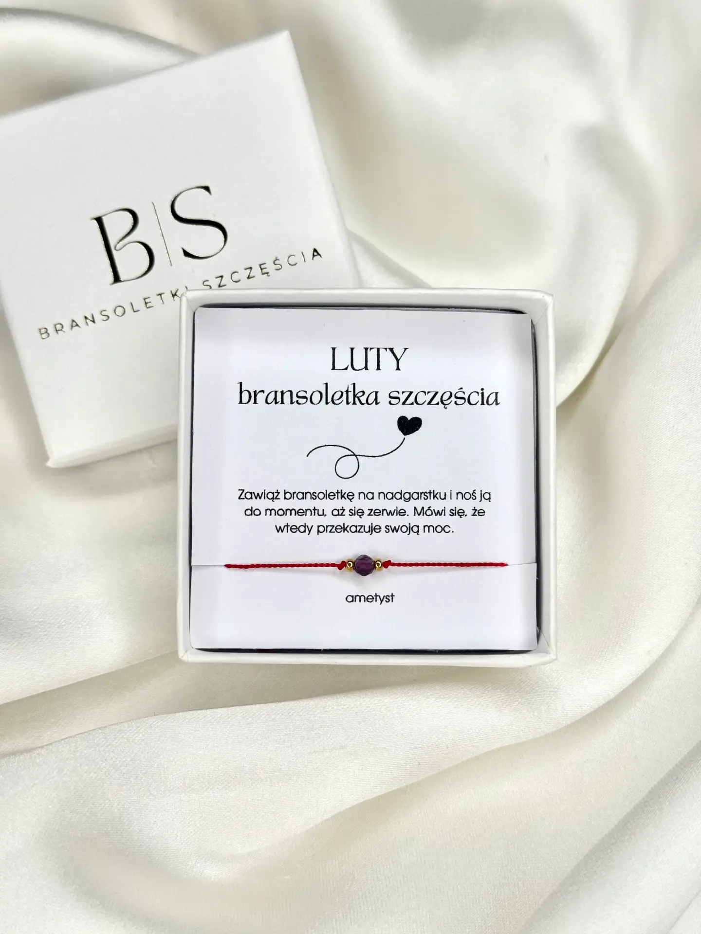 Bransoletka ametyst — widok 2