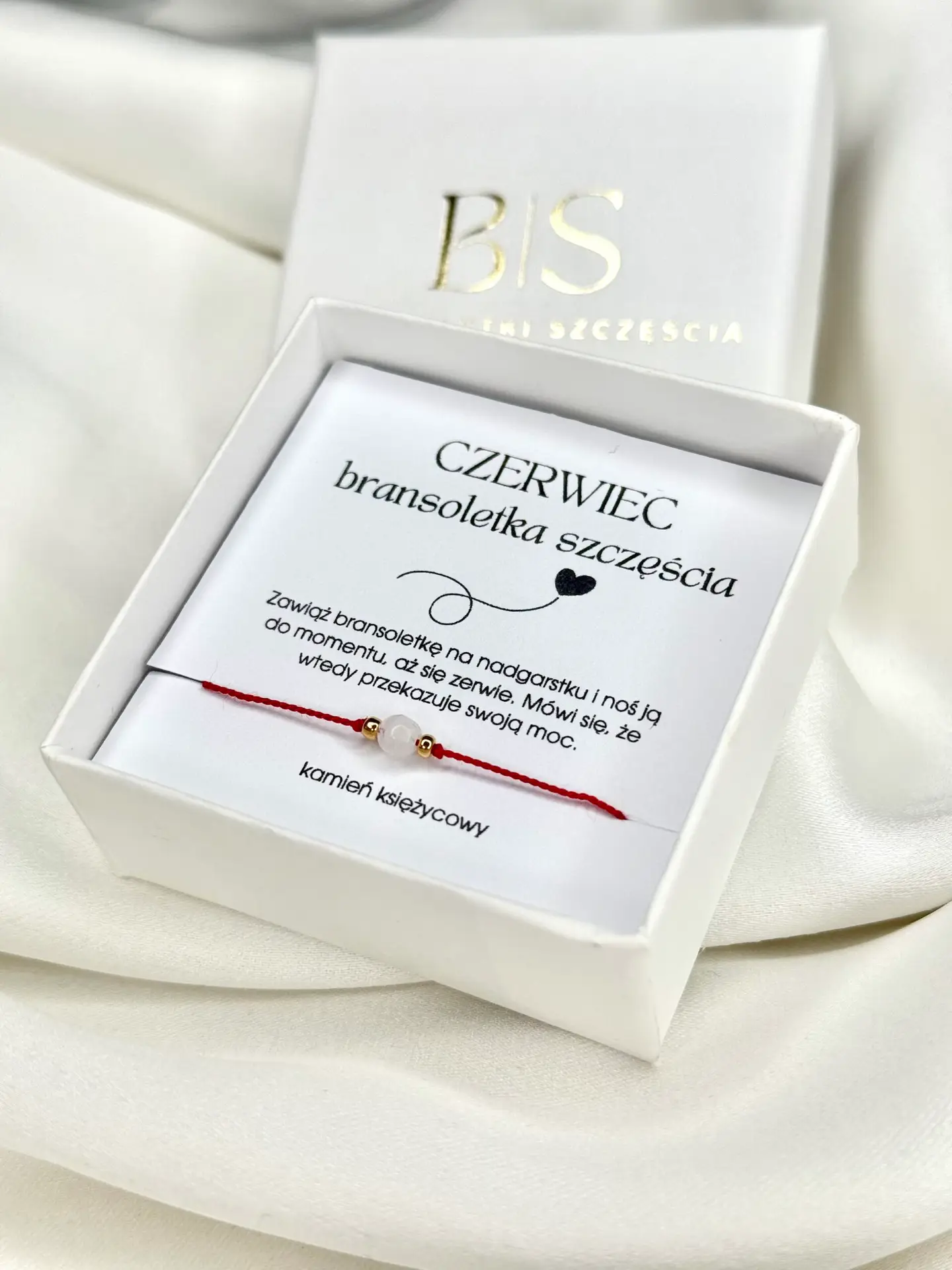 Bransoletka Kam. księżycowy Na Szczęście — Czerwiec