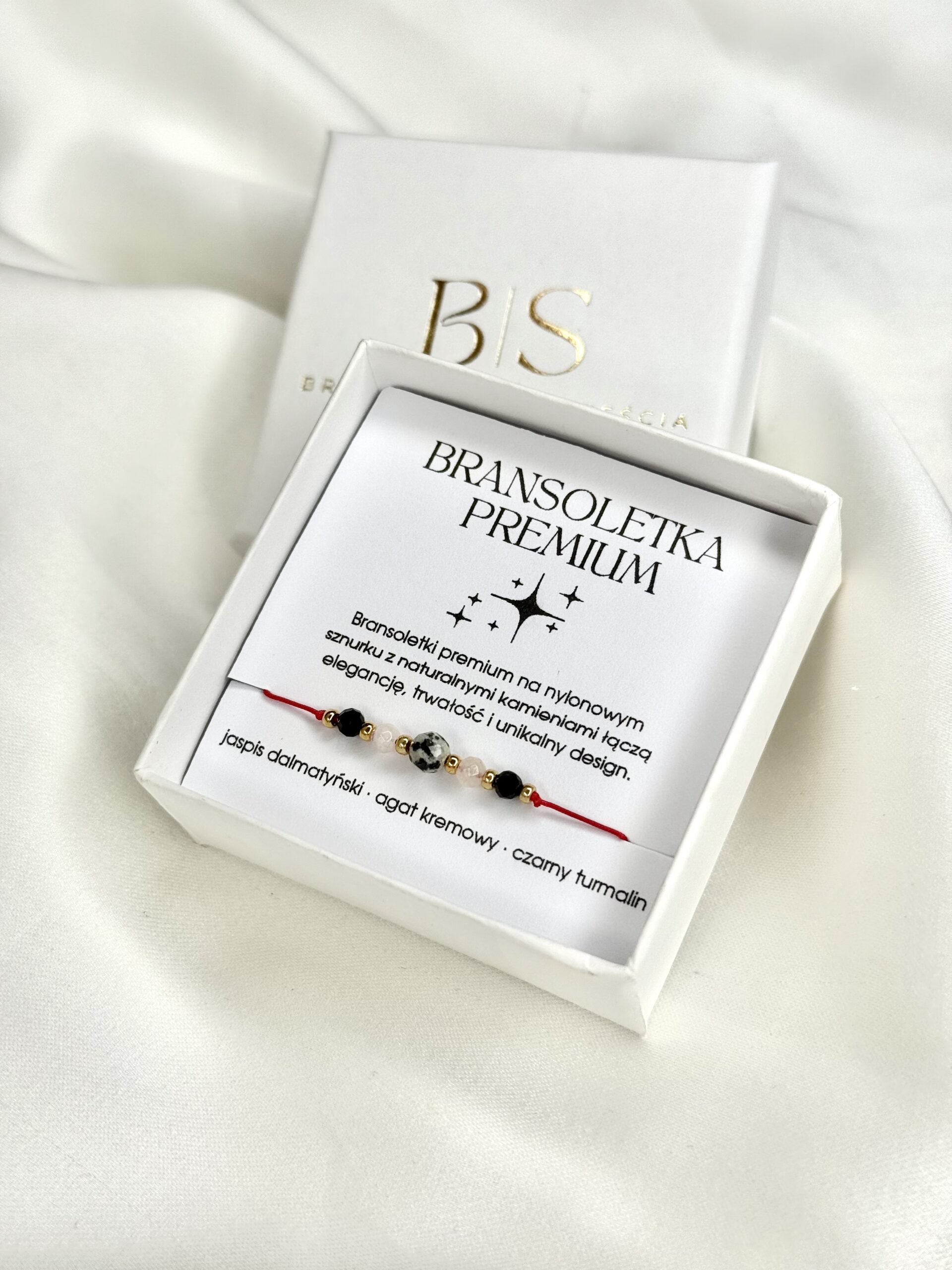 Bransoletka z Jaspisem Dalmatyńskim