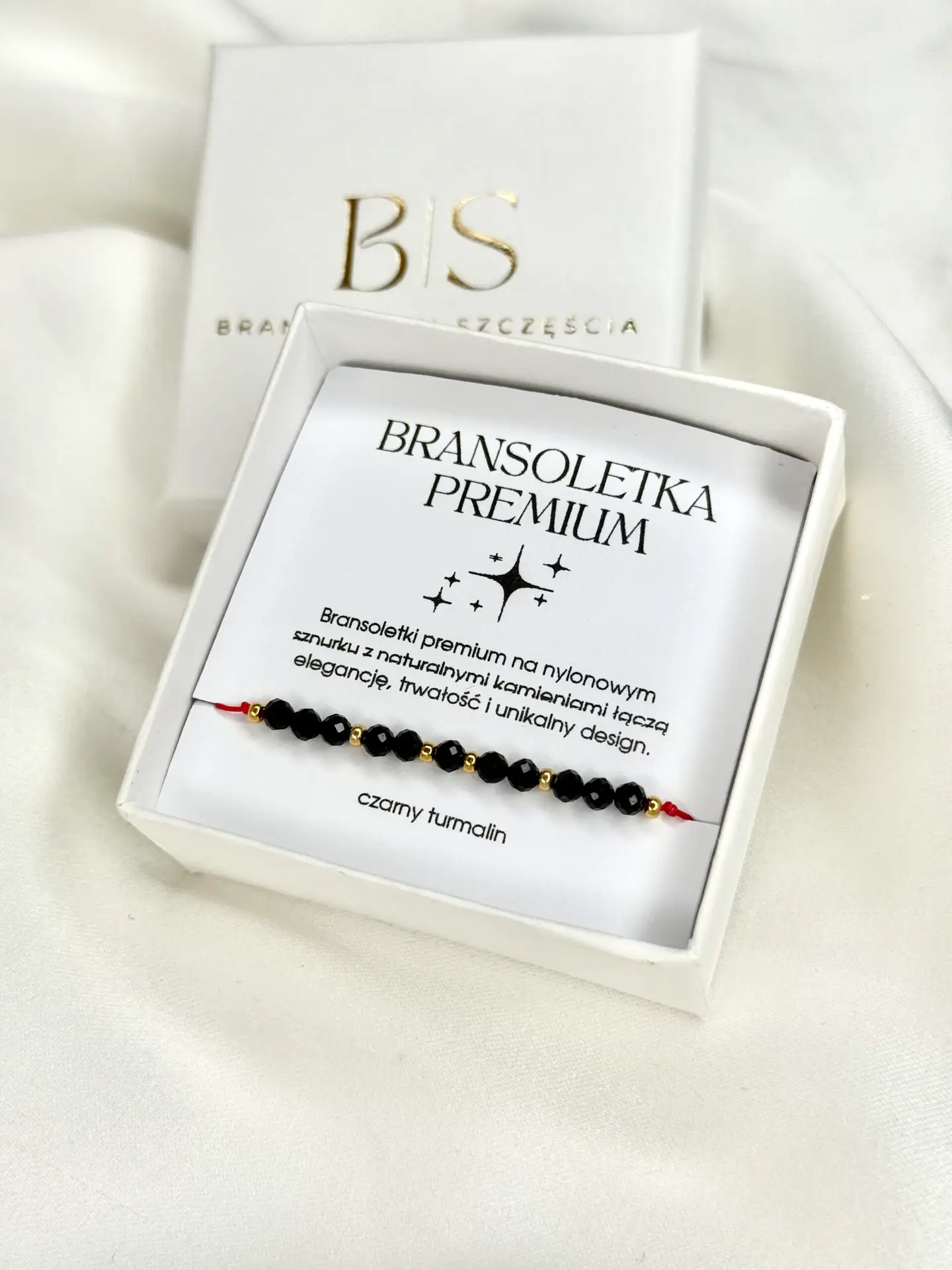 Bransoletka Z Czarnym Turmalinem Premium