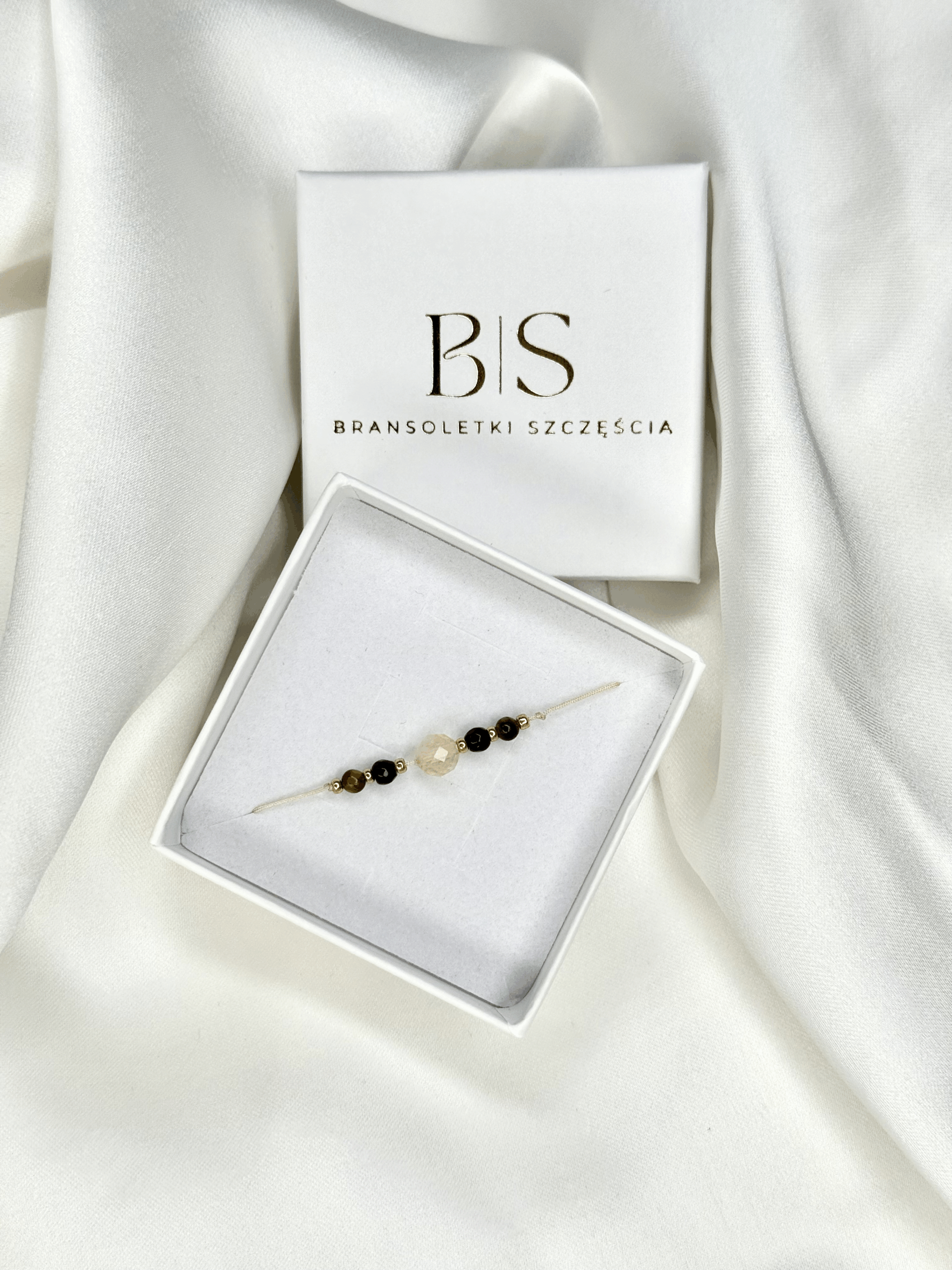 Bransoletka Jesienna Cytryn Agat i Tygrysie Oko