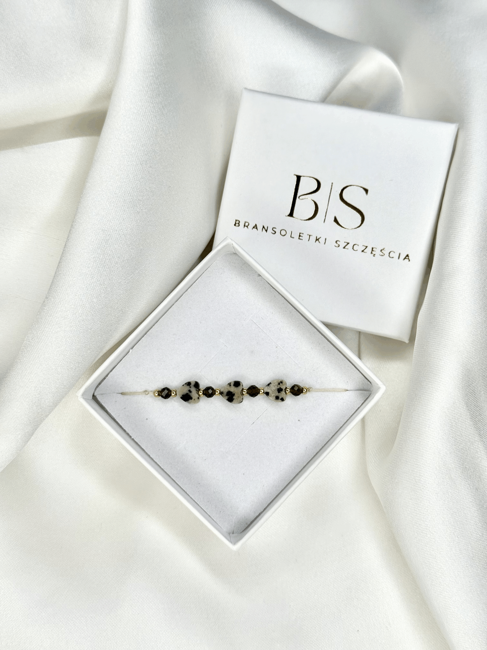 Bransoletka Jesienna Jaspis i obsydian